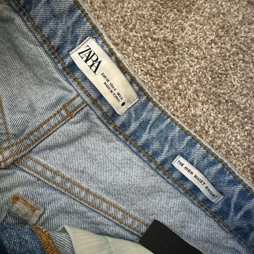 Zara The High Waist short size 4 - Picture 2 of 3